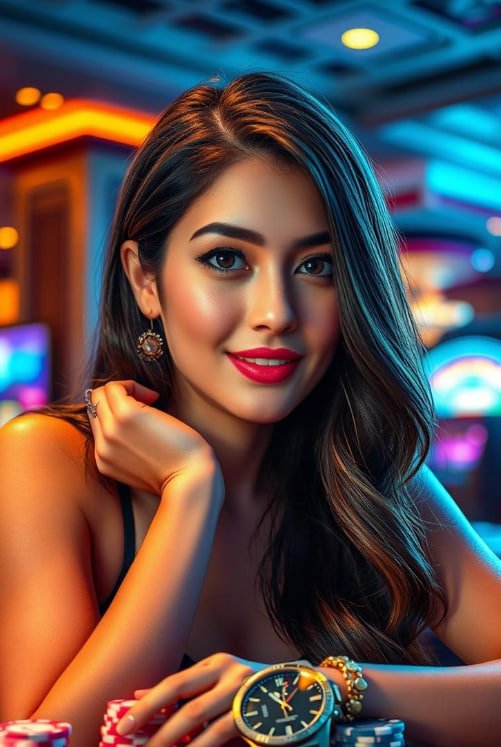 Ilustrasi pengguna menikmati hiburan sports dan casino menggunakan aplikasi APK idcash888 di ponsel Android